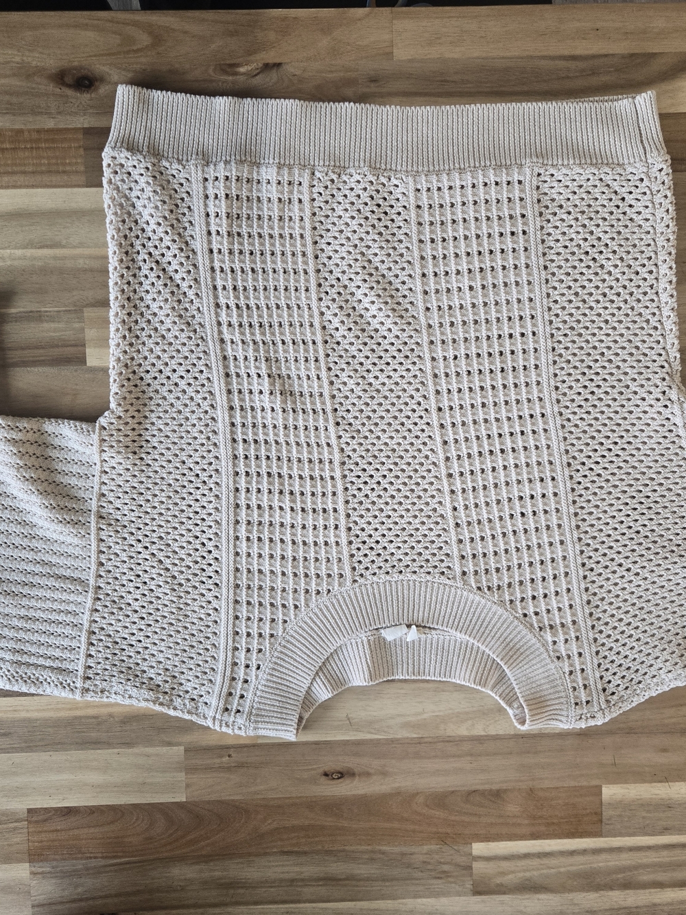 Moth Light Beige Open-Knit Sweater - Picture 3 of 7